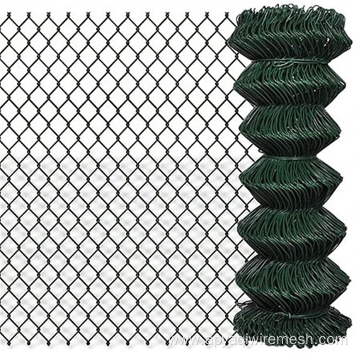 PVC Coated Diamond Mesh Fence